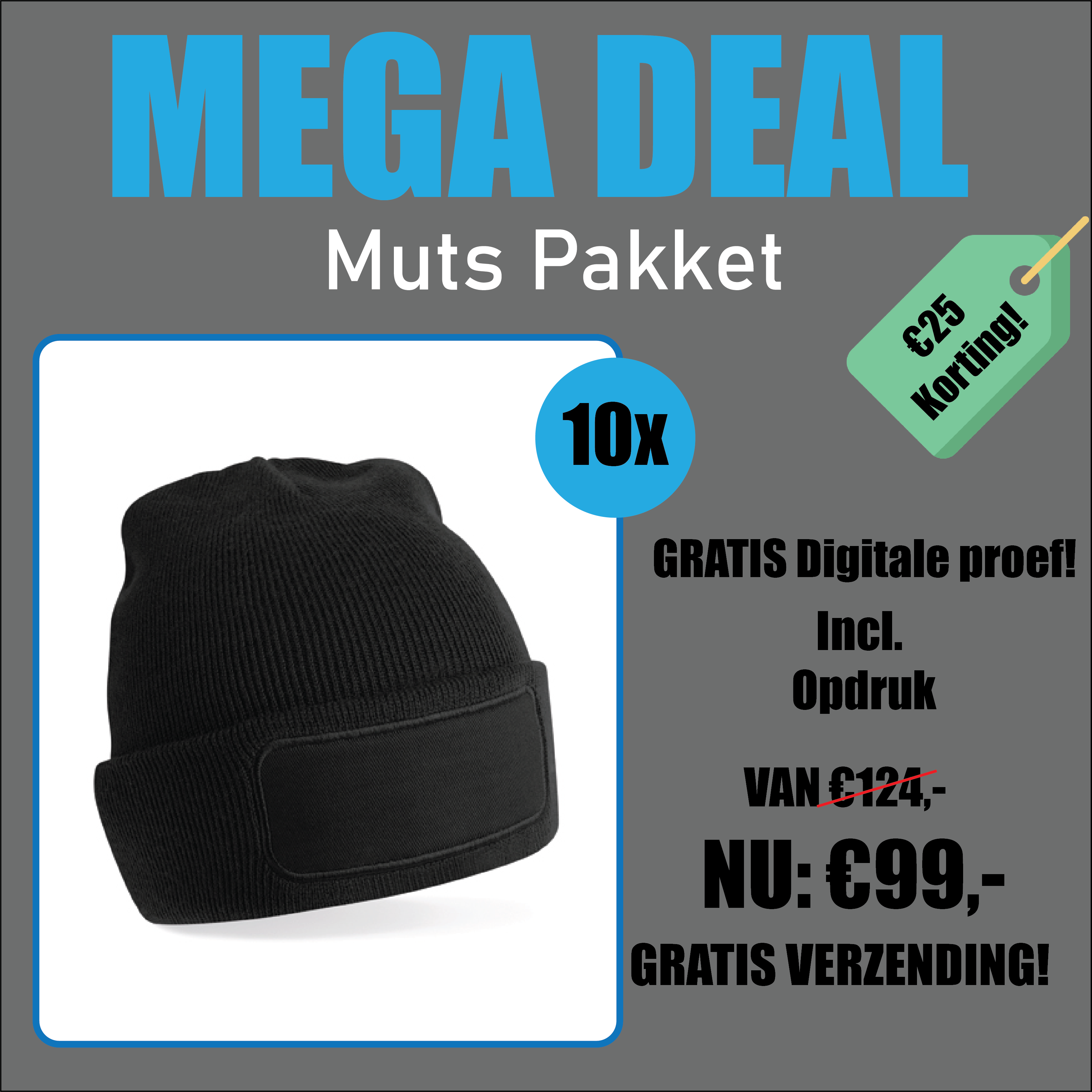MEGA DEAL 10x Mutsen Pakket