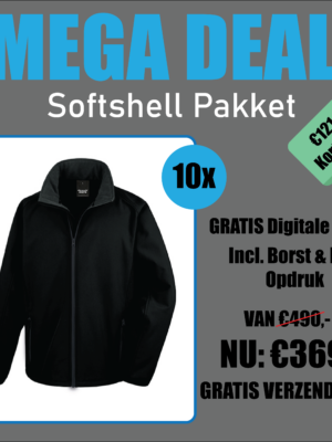 MEGA DEAL 10x Softshell Pakket